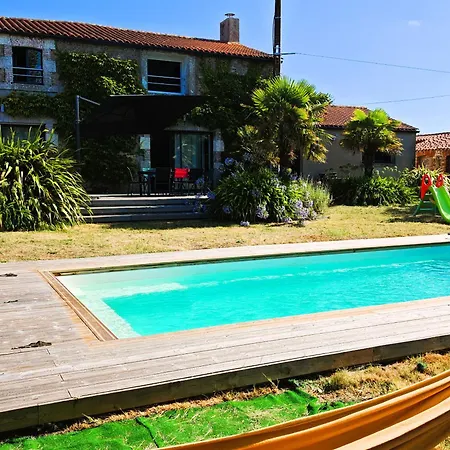 Les Agapanthes D Elisabeth - Piscine Dom wakacyjny Saint-Jean-dʼOrbetiers